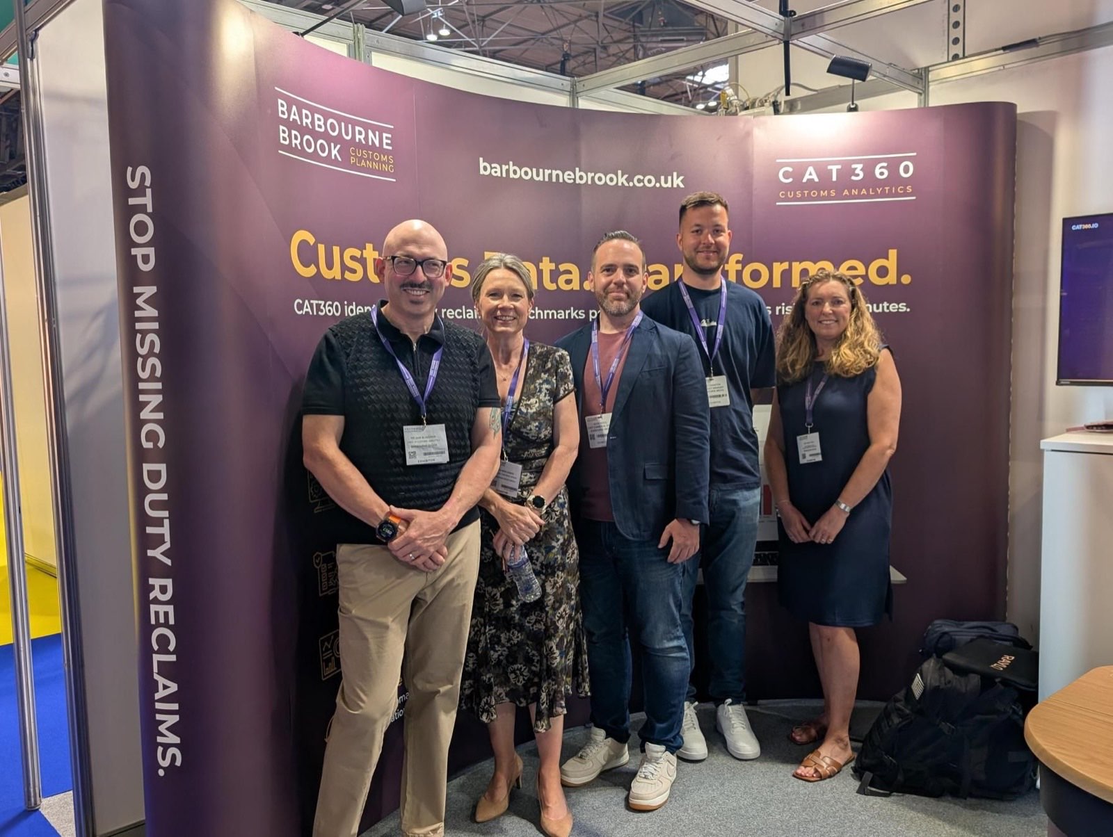 The Barbourne Brook and CAT360 team on stand 2085 at Multimodal 2026.